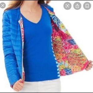 Lilly Pulitzer Reversible Down Puffer Jacket
